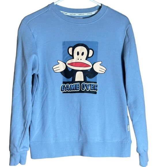 Paul Frank Money Game Over Blue Sweatshirt Size Small - Picture 1 of 7